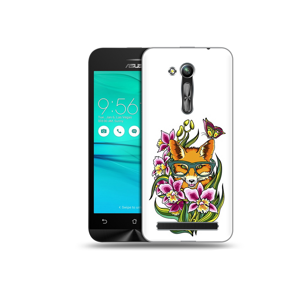 

Чехол MyPads Tocco для Asus ZenFone Go (ZB452KG) Лиса в цветах, Прозрачный, Tocco