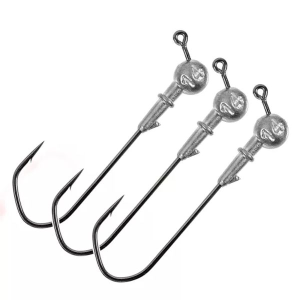 

Джиг головки Top Power Kama Edition 120 4/0 18g. 3 шт., Серебристый, Kama Edition 120