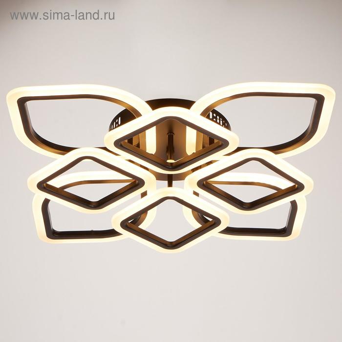 

Люстра с ПДУ 671136/8 LED 160Вт диммер 3 режима 3000-6000К черный 51х51х13 см