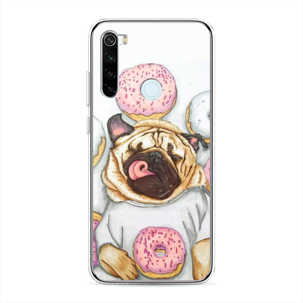 

Чехол на Xiaomi Redmi Note 8T "Счастливый мопс", Розовый;бежевый;коричневый, 37450-1
