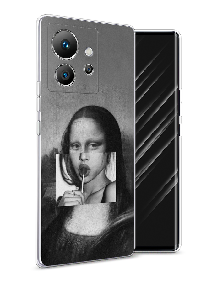 

Чехол Awog на Infinix Zero Ultra 5G "Mona Lisa sucking lollipop", Серый, 3102850-9