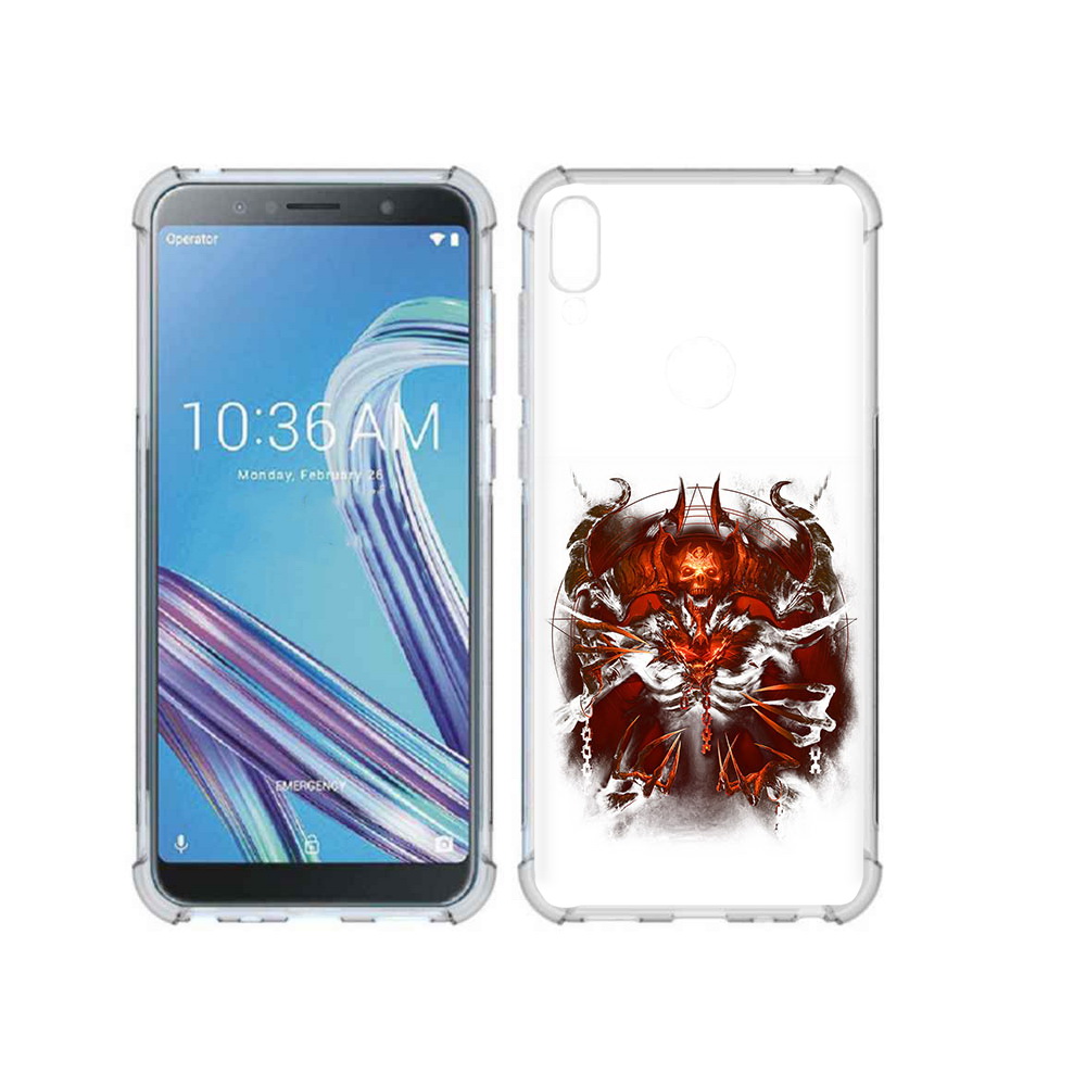 

Чехол MyPads Tocco для Asus ZenFone Max Pro (ZB602KL) яркий демон, Прозрачный, Tocco