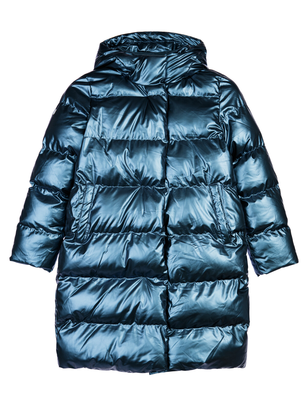 Пальто текстильное с полиуретановым покрытием для девочек PlayToday, тёмно-синий, 164