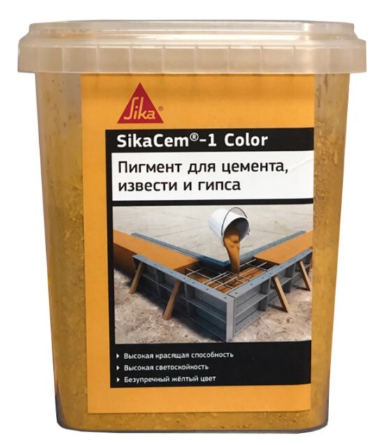 

Краситель SIKA SikaCem-1 Color жёлтый 0,5 кг