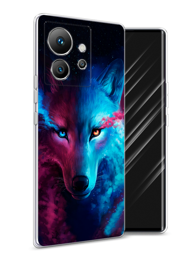 

Чехол Awog на Infinix Zero Ultra 5G "Волшебный волк", Голубой;розовый, 3102850-1