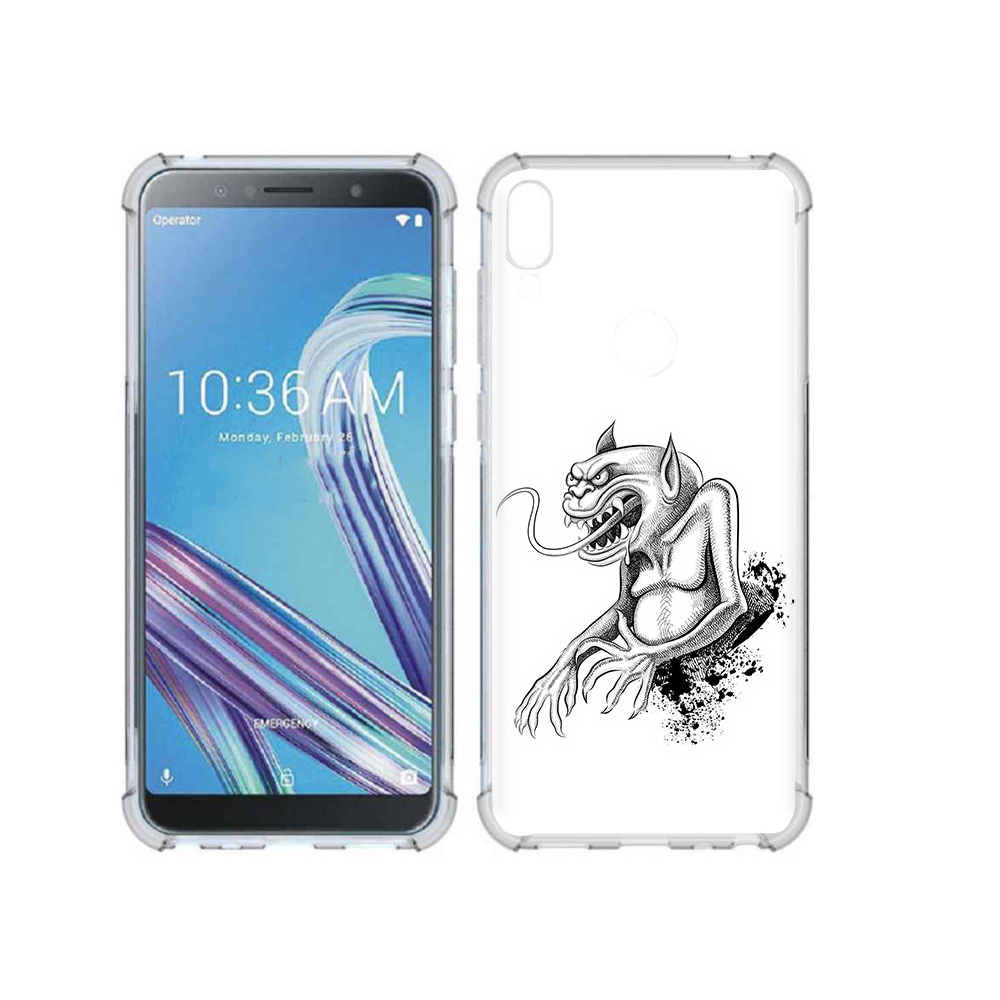 Чехол MyPads Tocco для Asus ZenFone Max Pro (ZB602KL) чорт