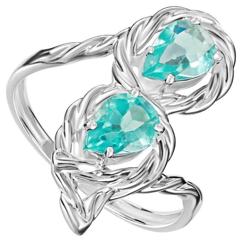 Кольцо из серебра с апатитом р. 21,5 LAZURIT-ONLINE 8368AG