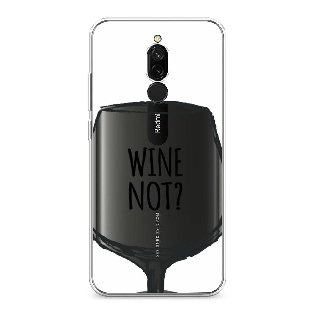 

Чехол на Xiaomi Redmi 8 "Wine not white", Белый, 37150-6