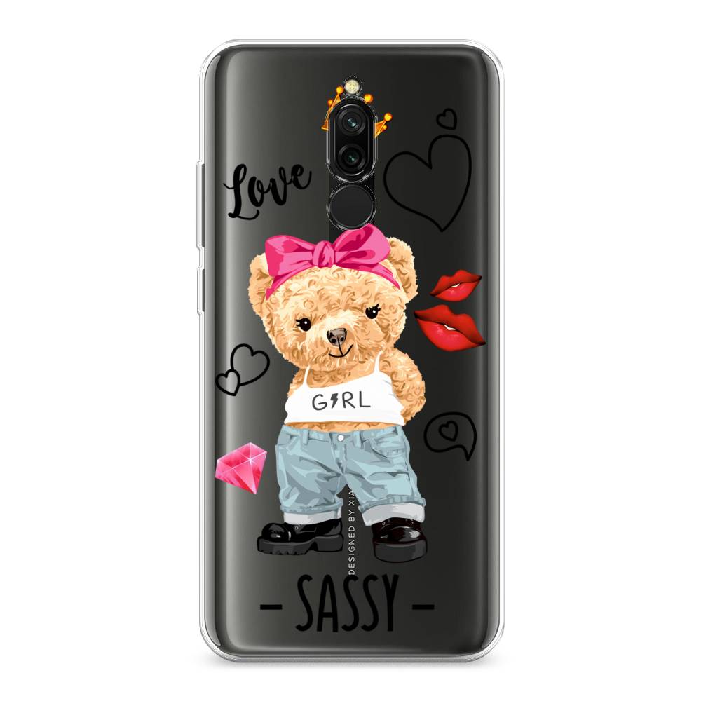 

Чехол на Xiaomi Redmi 8 "Sugar Mommy", Голубой;белый;розовый, 37150-6