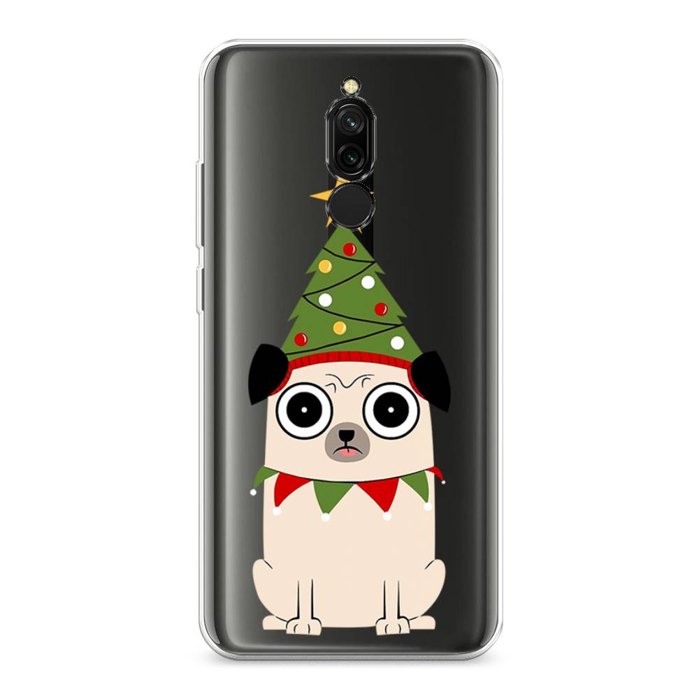 

Чехол для Xiaomi Redmi 8 "Собачка с ёлочкой", Бежевый;красный;зеленый, 37150-1