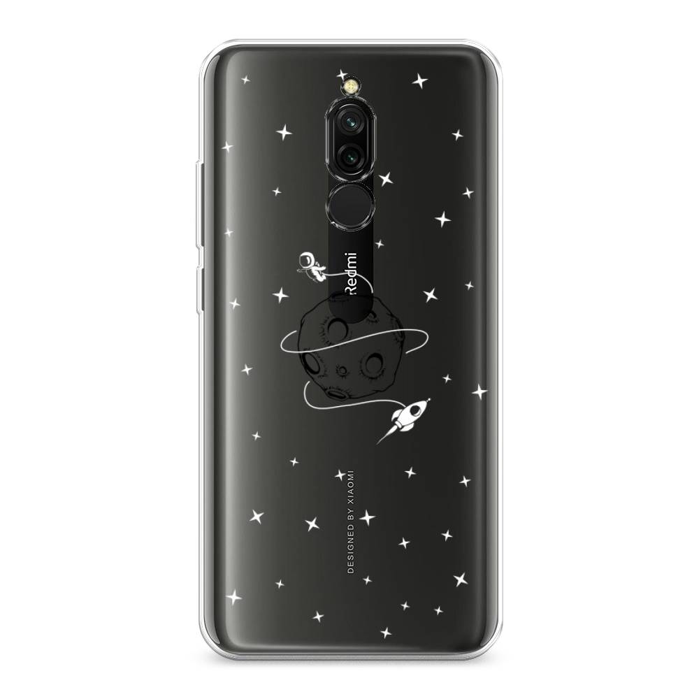 

Чехол на Xiaomi Redmi 8 "Полет вокруг луны", Белый;серый;черный, 37150-2