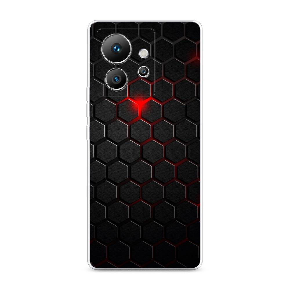 

Чехол Awog для Infinix Zero Ultra 5G "Фон соты красные", Красный;черный, 3102850-3