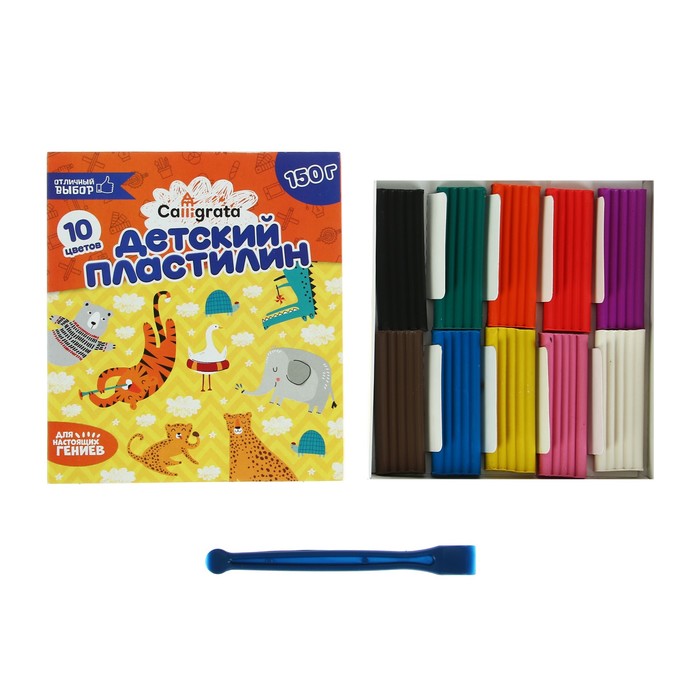 

Пластилин Calligrata, 10 цветов, 150 г, Разноцветный