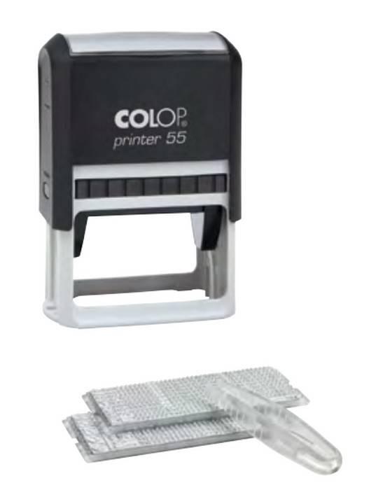 Штамп самонаборный Colop Printer 55 40х60мм, 10 строк 2 кассы
