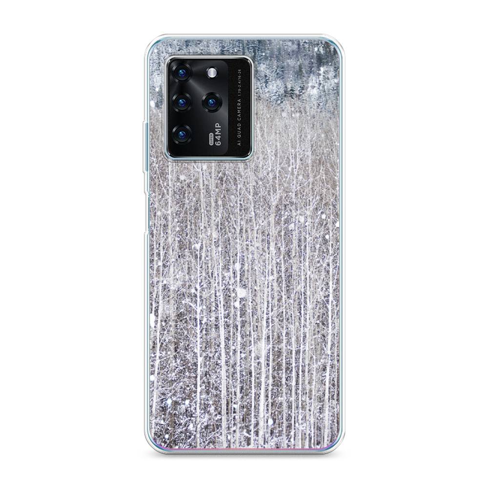 

Чехол на ZTE Blade V30 "Снежный лес", Бежевый;серый;белый, 135350-5