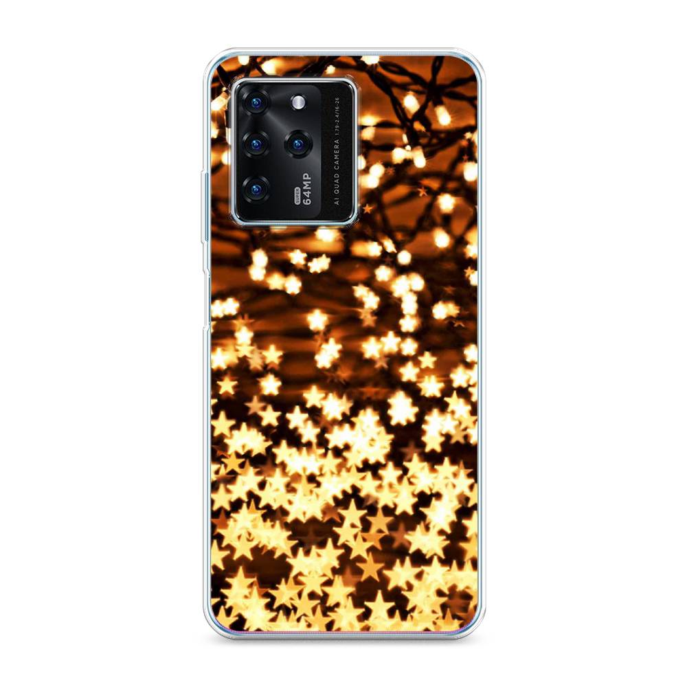 

Чехол на ZTE Blade V30 "Новогодняя гирлянда", Золотистый, 135350-5