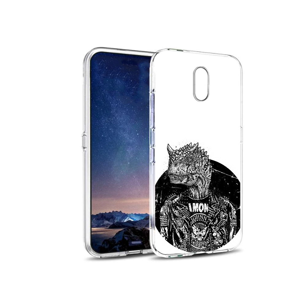 

Чехол MyPads Tocco для BQ 5016G динозавр в куртке, Прозрачный, Tocco