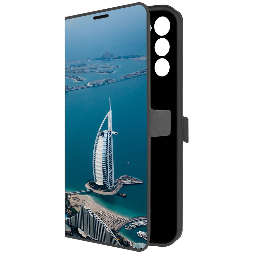 

Чехол-книжка Krutoff Eco Book для TECNO Spark 8C ОАЭ, Бурдж-эль-Араб (черный)
