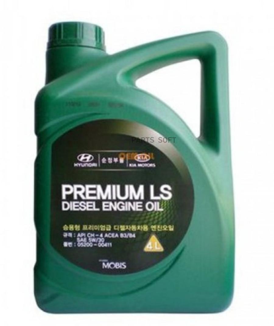 

Моторное масло KIA полусинтетическое Premium LS Diesel A3/B3 CH-4 5W30 6л
