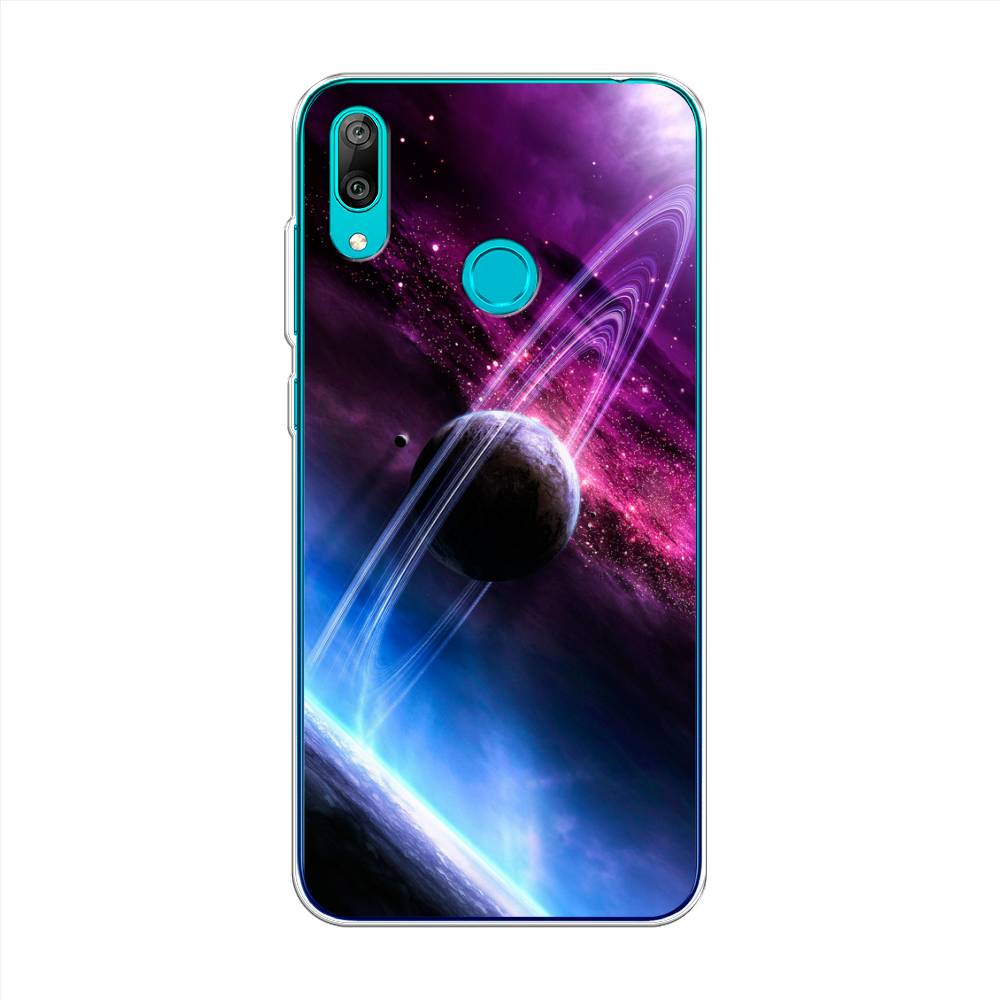 

Чехол Awog на Huawei Y7 2019 "Космос 17", Черный;фиолетовый, 68450-4