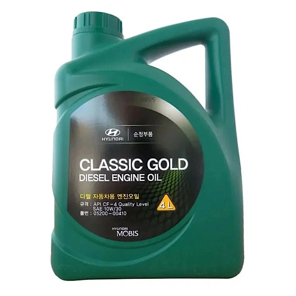 

Моторное масло HYUNDAI Classic Gold Diesel SAE 10W30 CF-4 4л