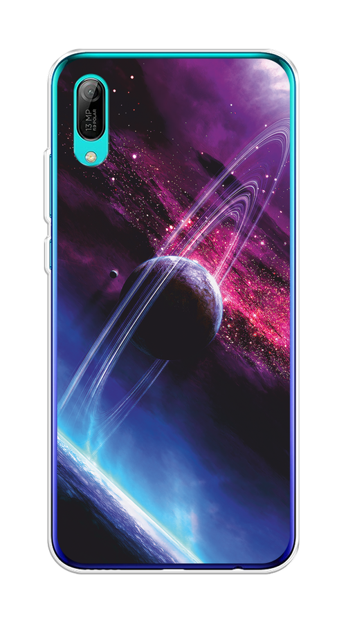 

Чехол Awog на Huawei Y6 Pro (Prime) 2019 "Космос 17", Черный;фиолетовый, 68150-4