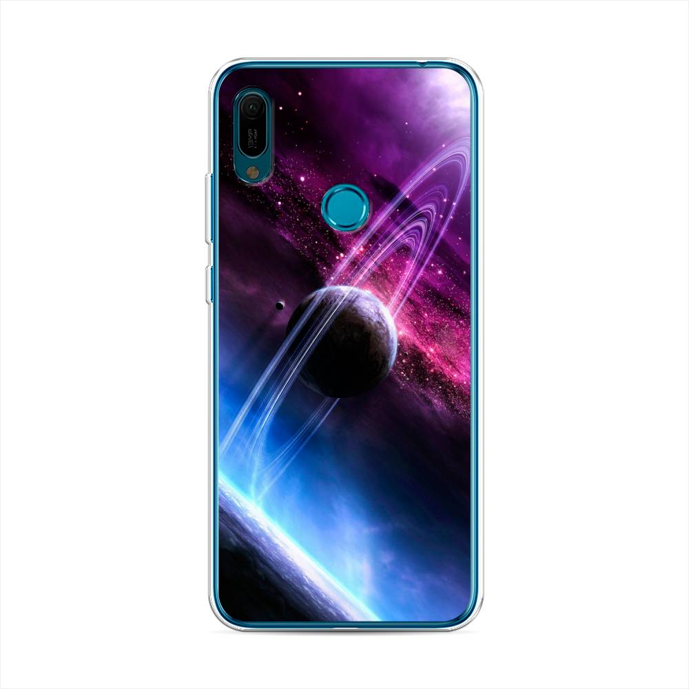 

Чехол Awog на Huawei Y6 2019 "Космос 17", Черный;фиолетовый, 68650-4