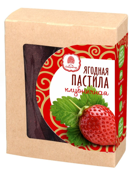 

Ягодная пастила клубничная 100 г