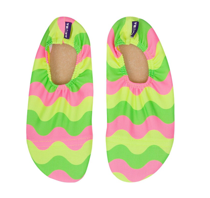 фото Обувь для бассейна aruna чешки, для девочек, размер 33-35, волна, 1 пара