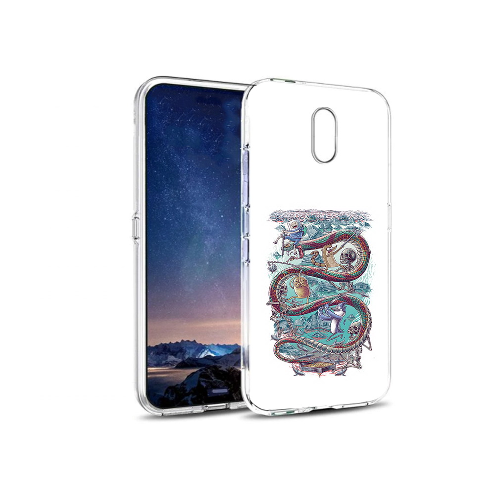 

Чехол MyPads Tocco для BQ 5016G время приключений страшилка, Прозрачный, Tocco