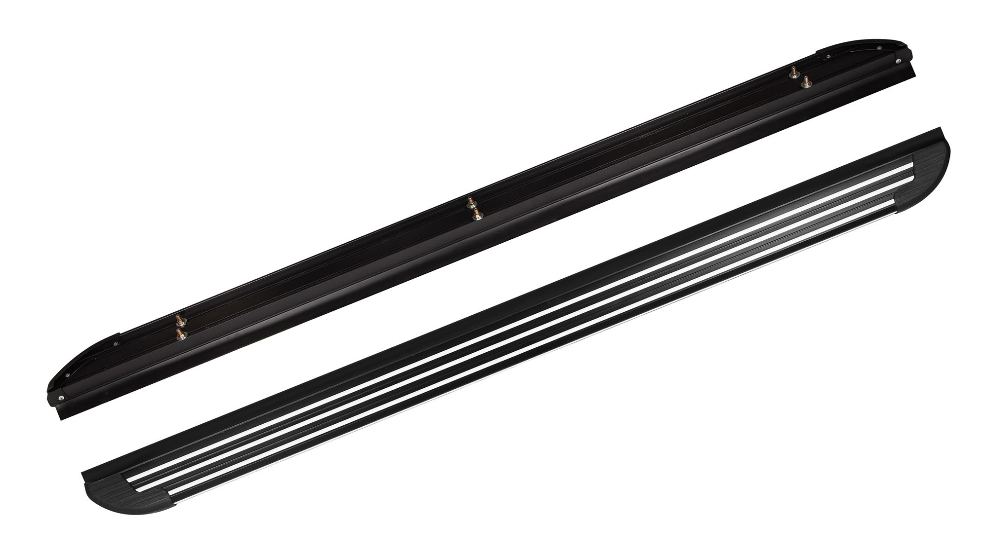 

Пороги алюминиевые в полоску для Toyota Land Cruiser Prado 120 2002-2009