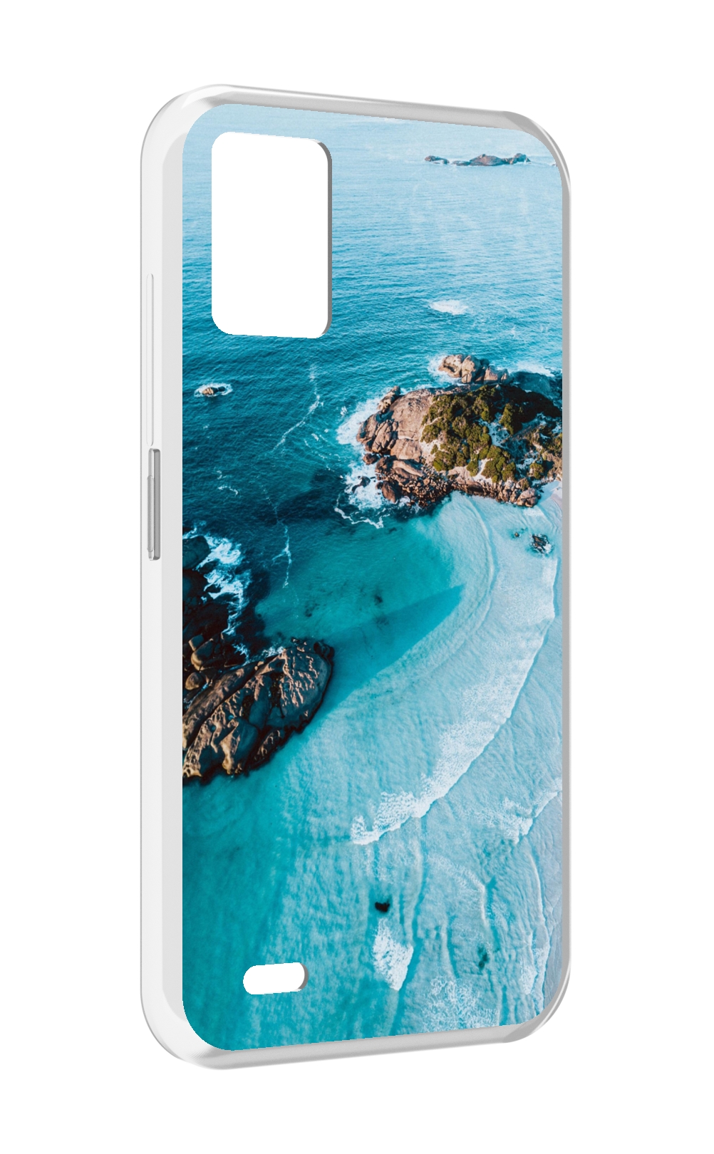 

Чехол MyPads красивый голубой залив для UMIDIGI Bison 1, Прозрачный, Tocco
