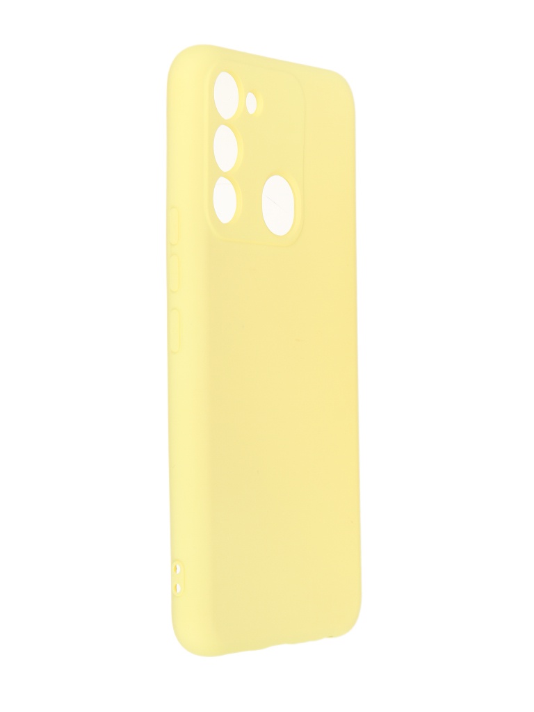 фото Чехол neypo для tecno spark 8c / spark go 2022 silicone 2.0mm yellow nsc54468