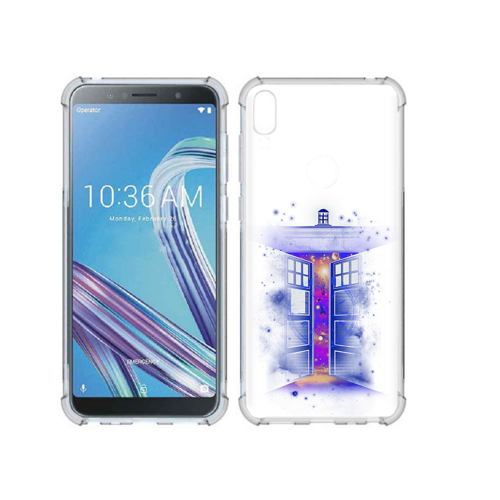 Чехол MyPads Tocco для Asus ZenFone Max Pro (ZB602KL) фиолетовый уголок абстракция