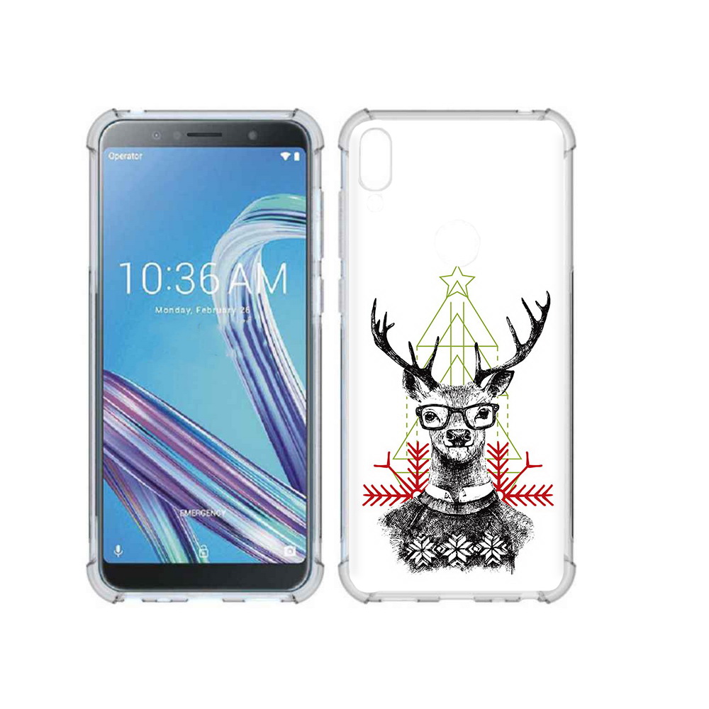 

Чехол MyPads Tocco для Asus ZenFone Max Pro (ZB602KL) умный олень, Прозрачный, Tocco