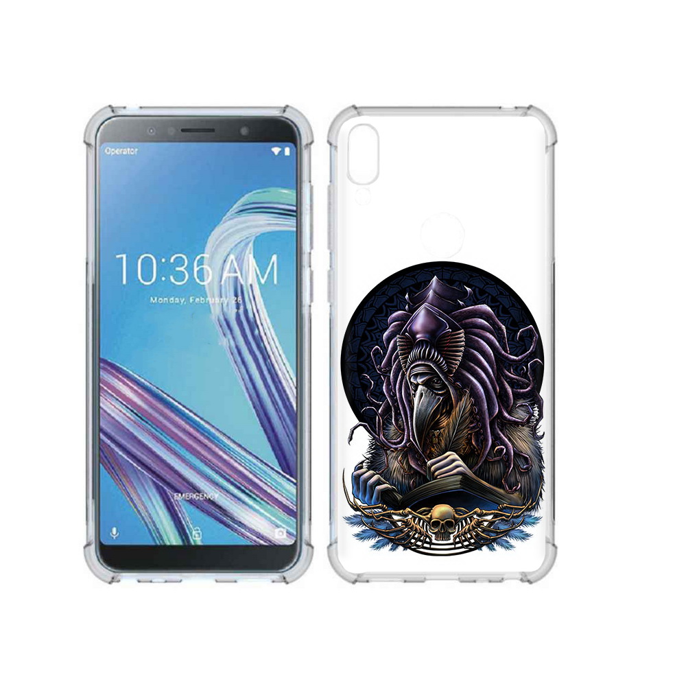 

Чехол MyPads Tocco для Asus ZenFone Max Pro (ZB602KL) умный ворон, Прозрачный, Tocco