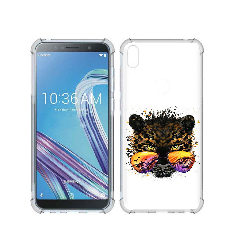 Чехол MyPads Tocco для Asus ZenFone Max Pro (ZB602KL) тропический леопард