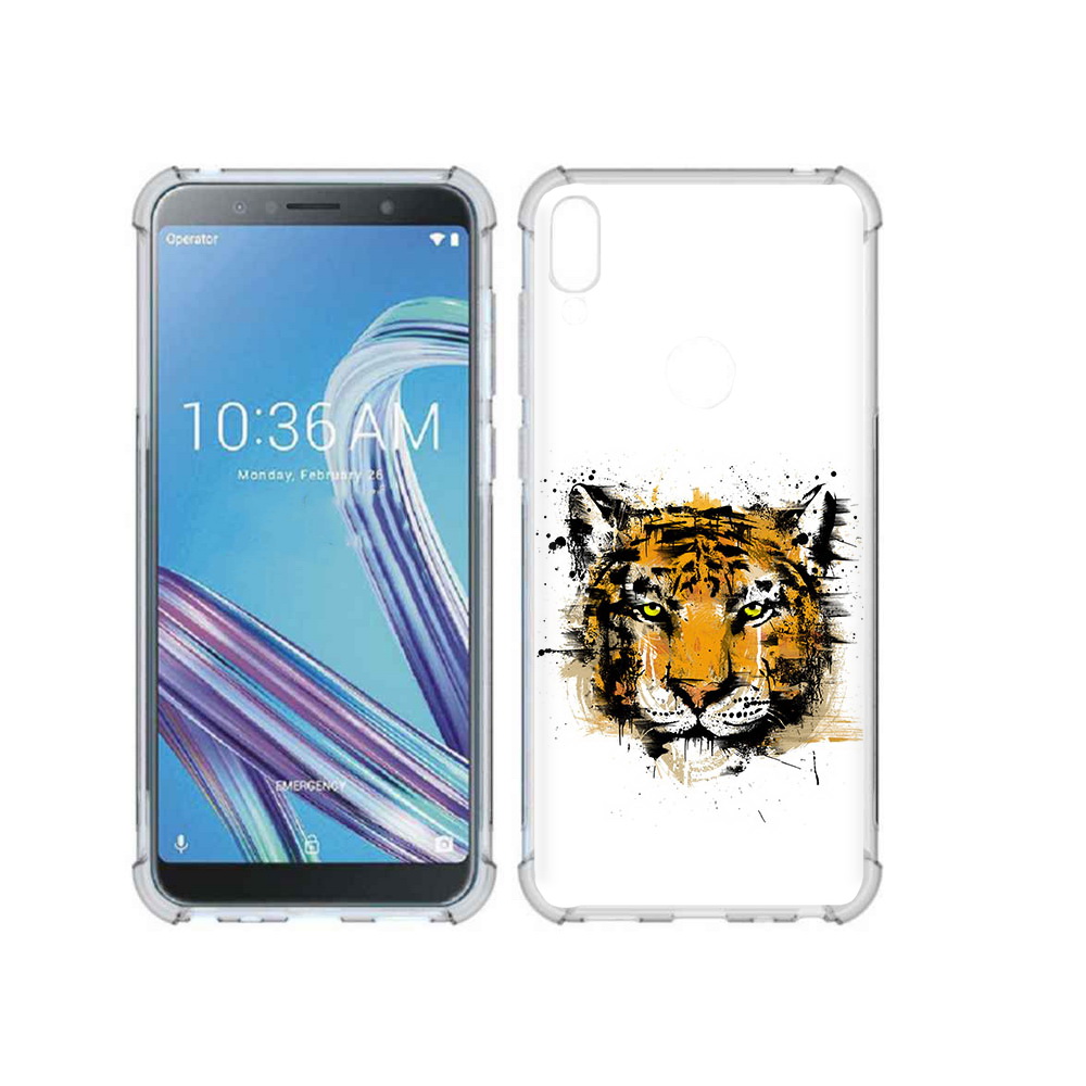 

Чехол MyPads Tocco для Asus ZenFone Max Pro (ZB602KL) тигруля, Прозрачный, Tocco