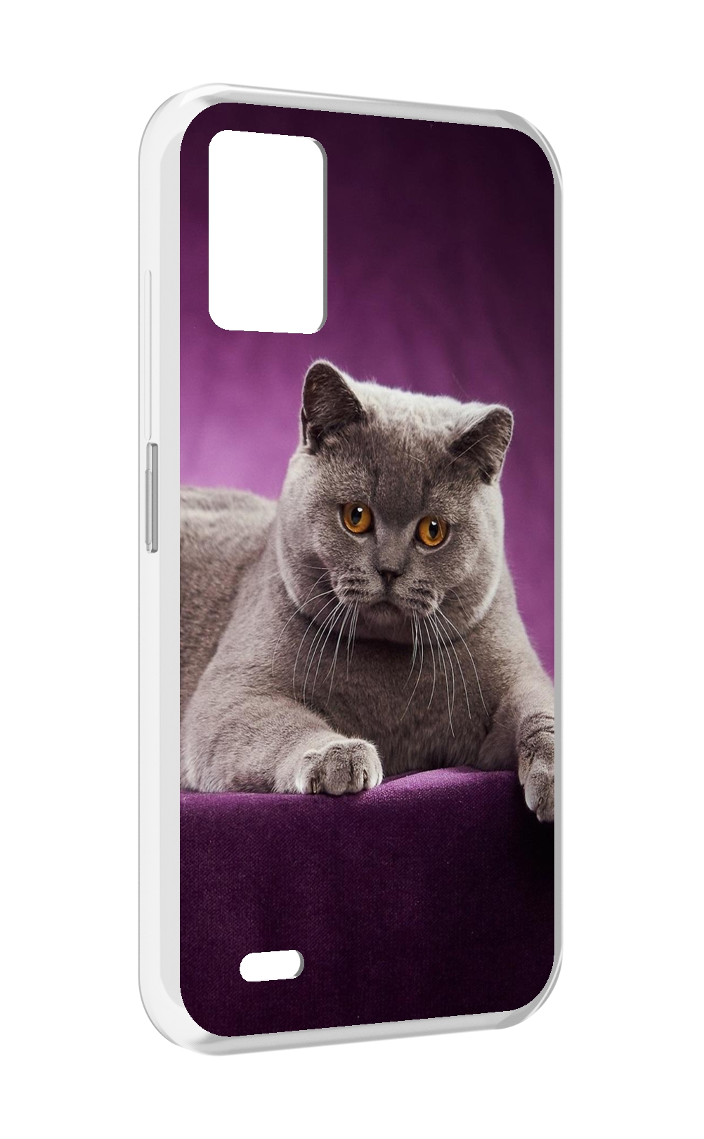 

Чехол MyPads кошка британская короткая для UMIDIGI Bison 1, Прозрачный, Tocco