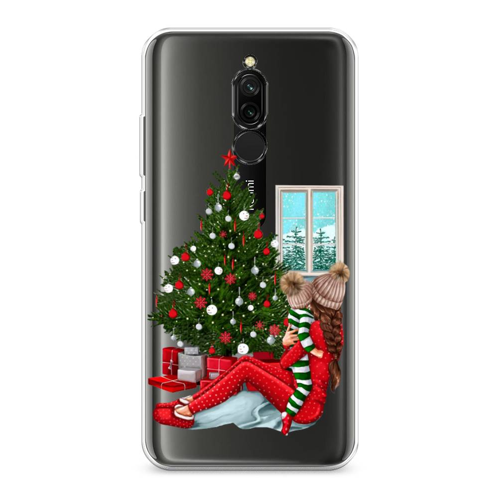 

Чехол на Xiaomi Redmi 8 "Новый год с мамой", Красный;зеленый;голубой, 37150-6