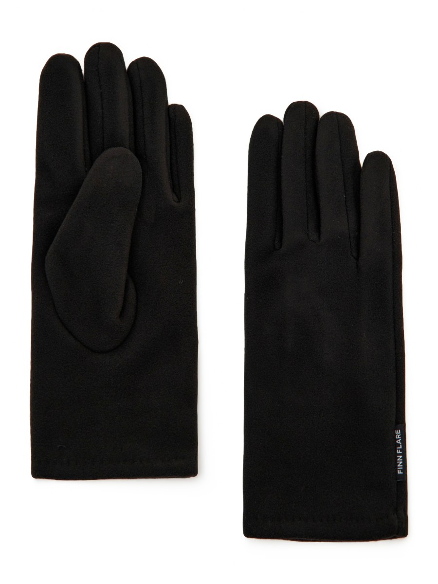 

Перчатки женские Finn Flare FAE11302 200 black, р. 7.5, Черный, FAE11302