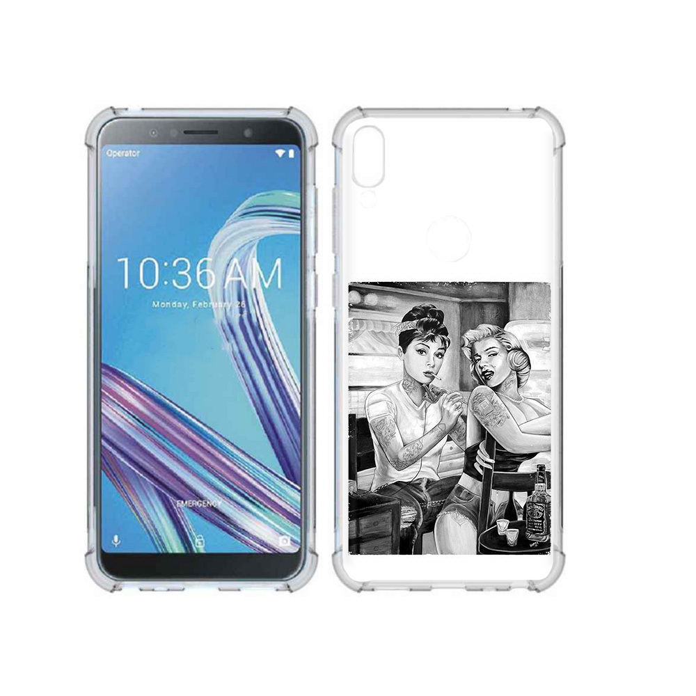 

Чехол MyPads Tocco для Asus ZenFone Max Pro (ZB602KL) тату мастер, Прозрачный, Tocco