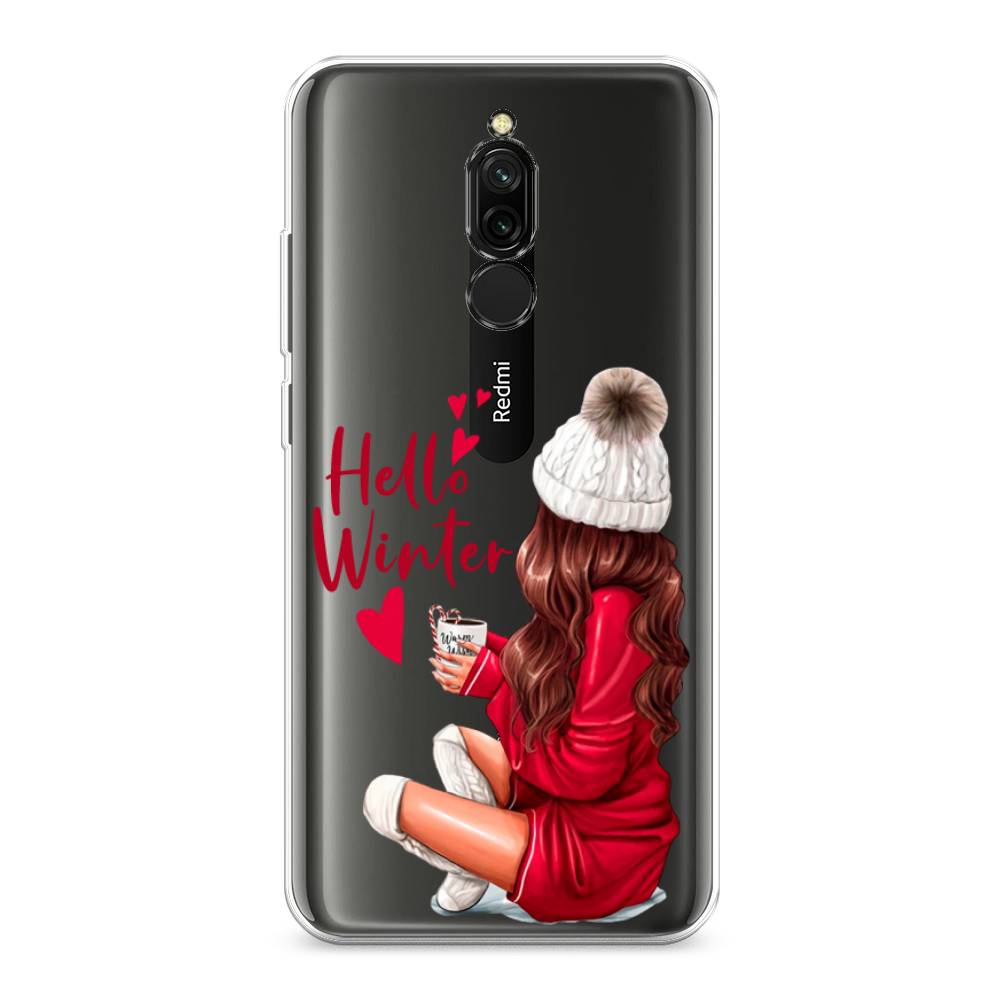 

Чехол для Xiaomi Redmi 8 "Hello winter", Красный;белый;коричневый, 37150-5