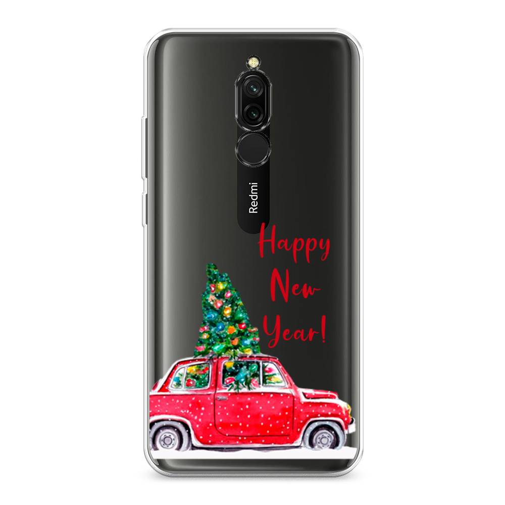 

Чехол для Xiaomi Redmi 8 "Happy New Year", Красный;зеленый, 37150-5