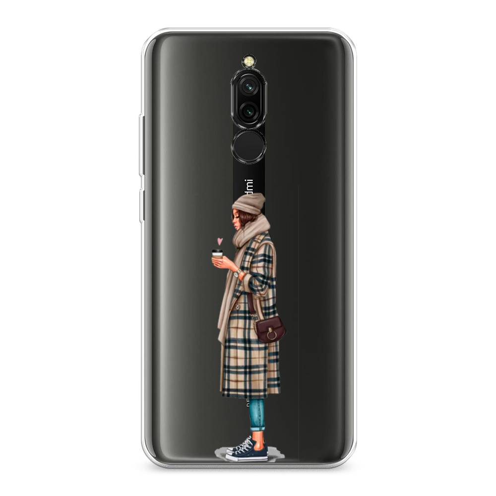 

Чехол для Xiaomi Redmi 8 "Утренний кофе", Коричневый;бежевый, 37150-6