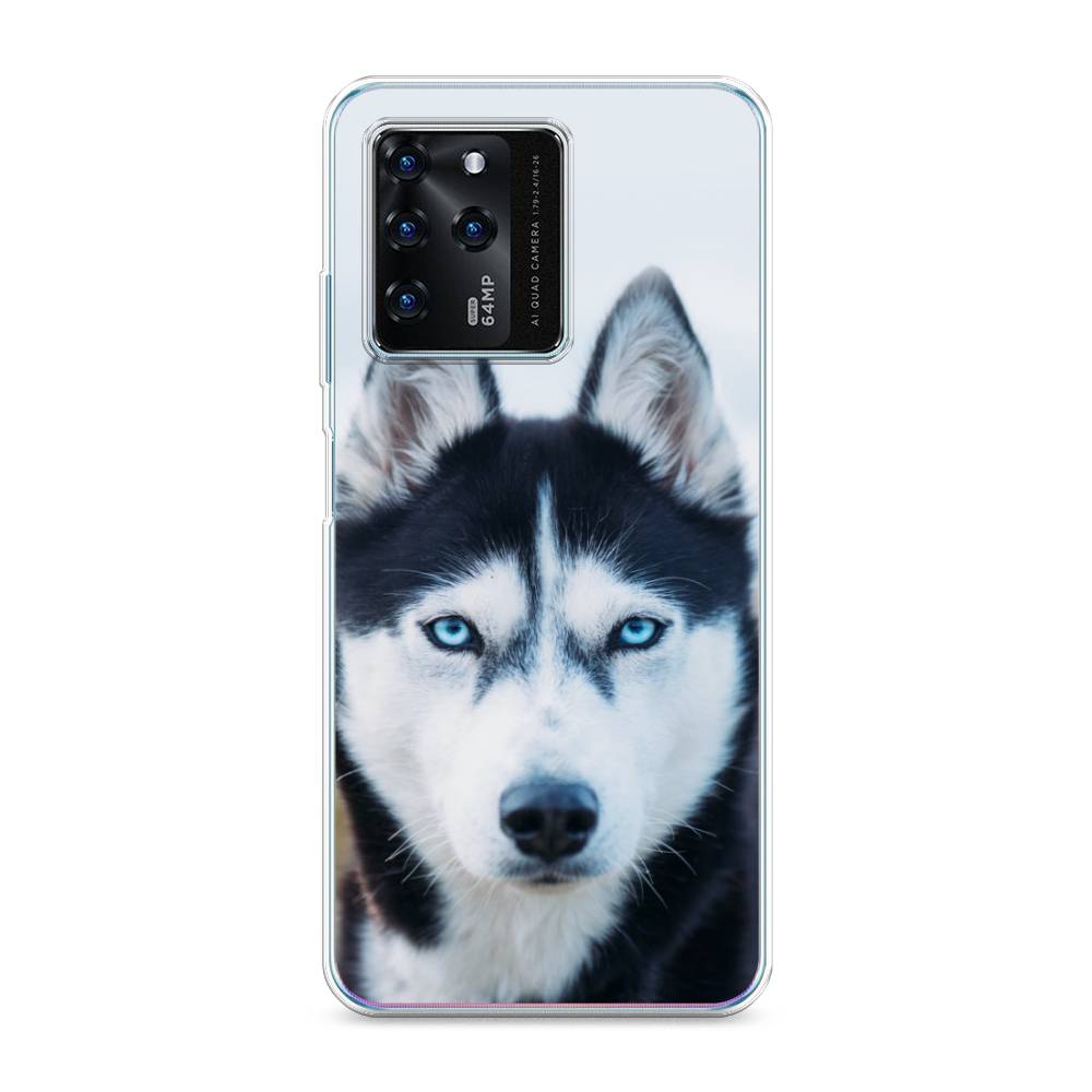 

Чехол на ZTE Blade V30 "Хаски 2", Синий;белый, 135350-1