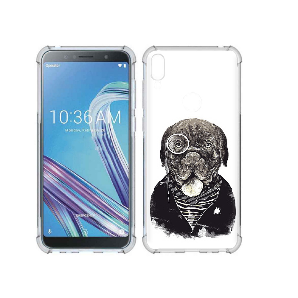 

Чехол MyPads Tocco для Asus ZenFone Max Pro (ZB602KL) солидный песик, Прозрачный, Tocco
