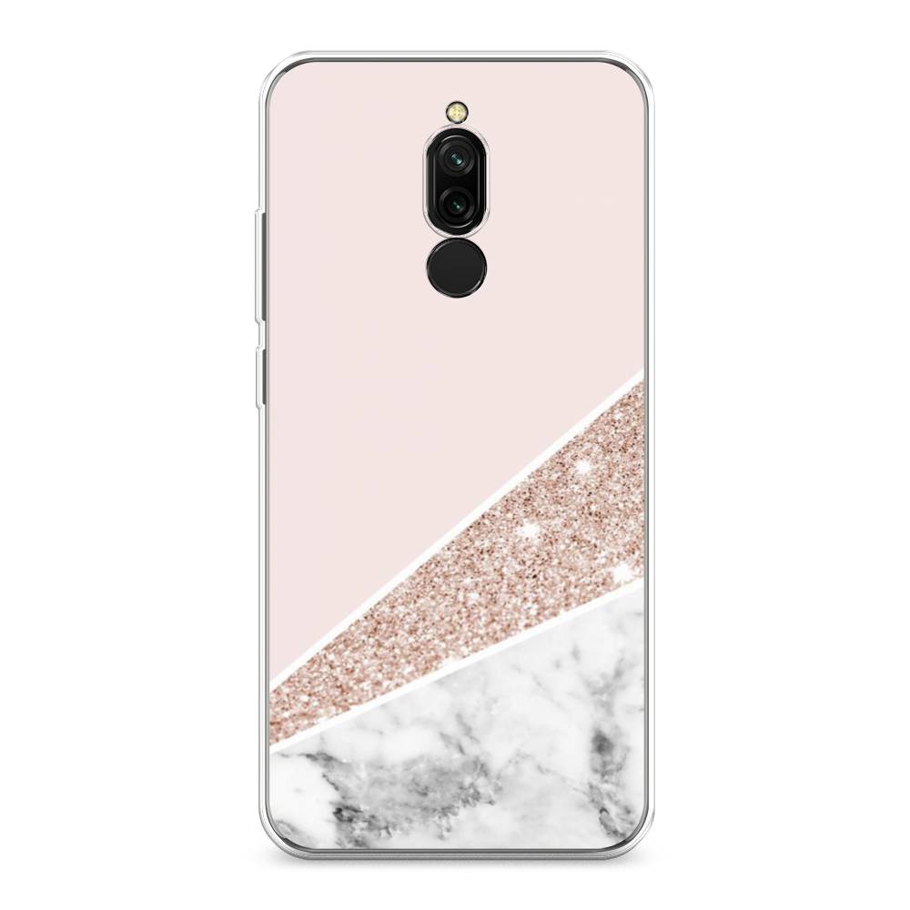 

Чехол для Xiaomi Redmi 8 "Блестящий розовый мрамор", 37150-3