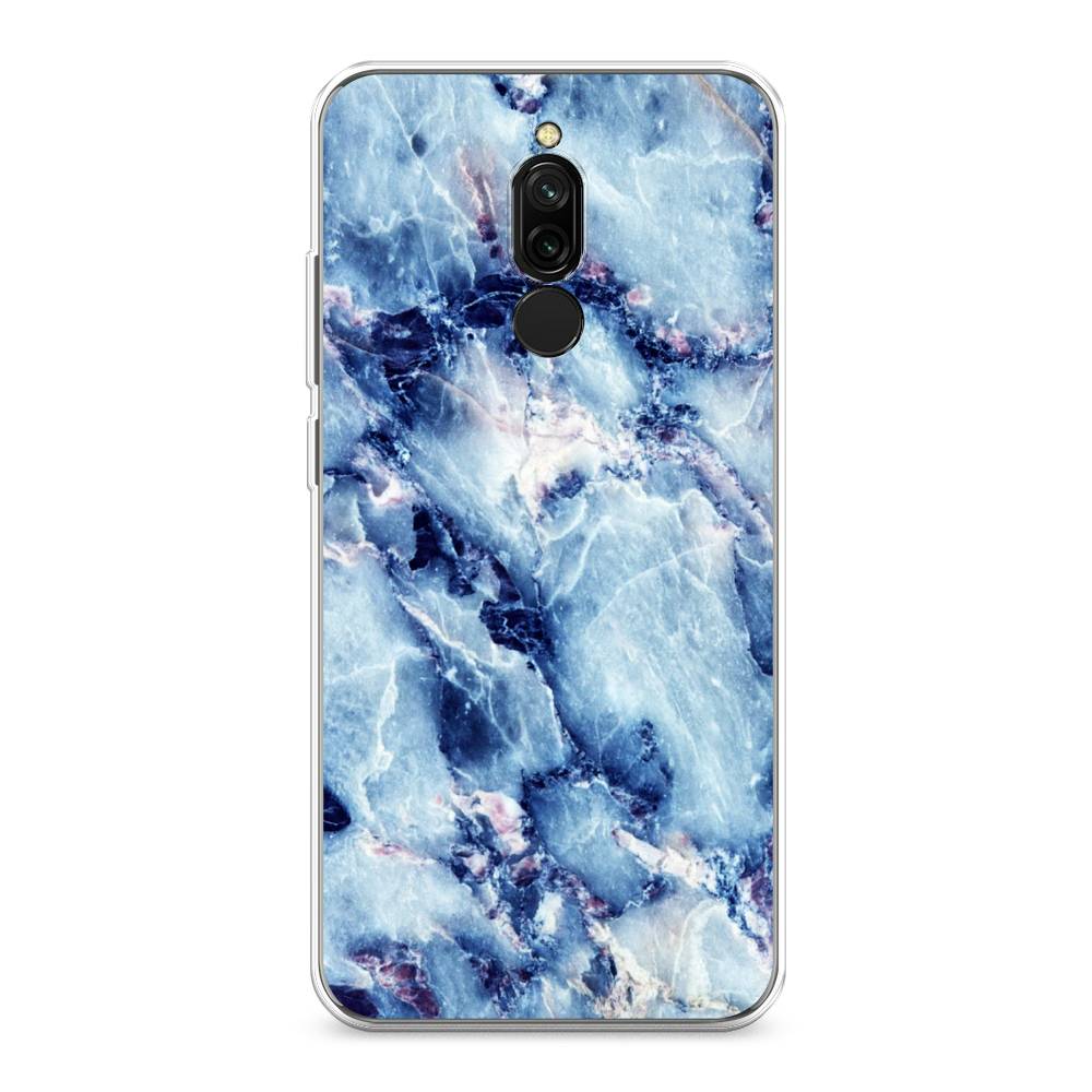 

Чехол для Xiaomi Redmi 8 "Мрамор с синими прожилками", Синий, 37150-3