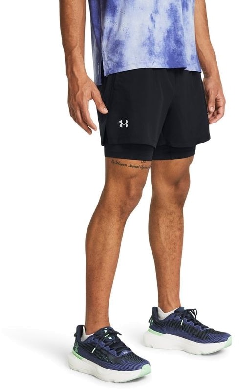 

Спортивные шорты мужские UNDER ARMOUR Launch 5 2-In-1 черные 2XL, Черный, Launch 5 2-In-1